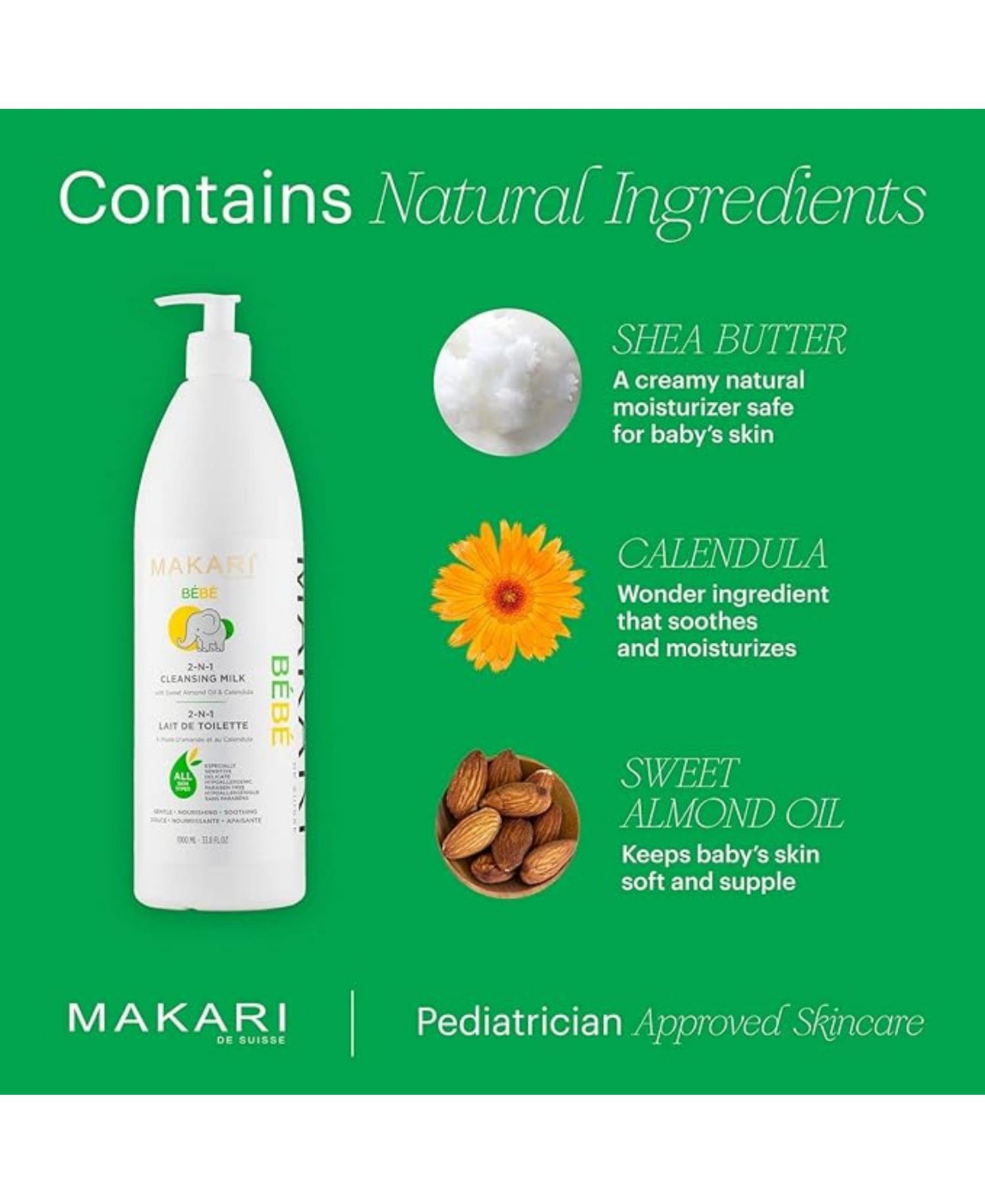 Baby Cleansing Milk 1000 Millilitres