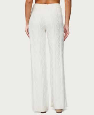 Women's Louise Straight Leg Cable Knit Pants