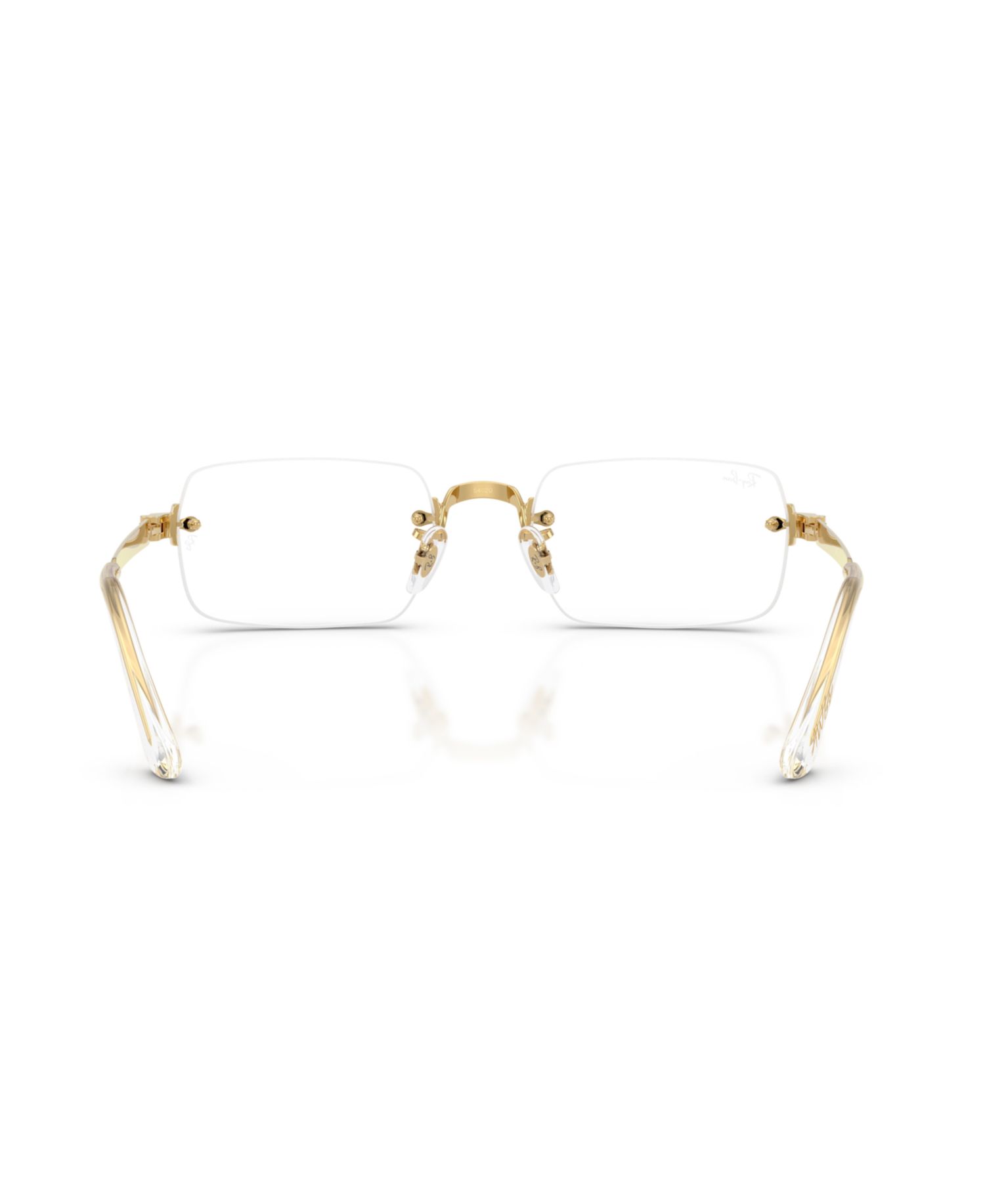 Unisex Rectangle Metal RB3928V Optics By A$AP Rocky Eyeglasses