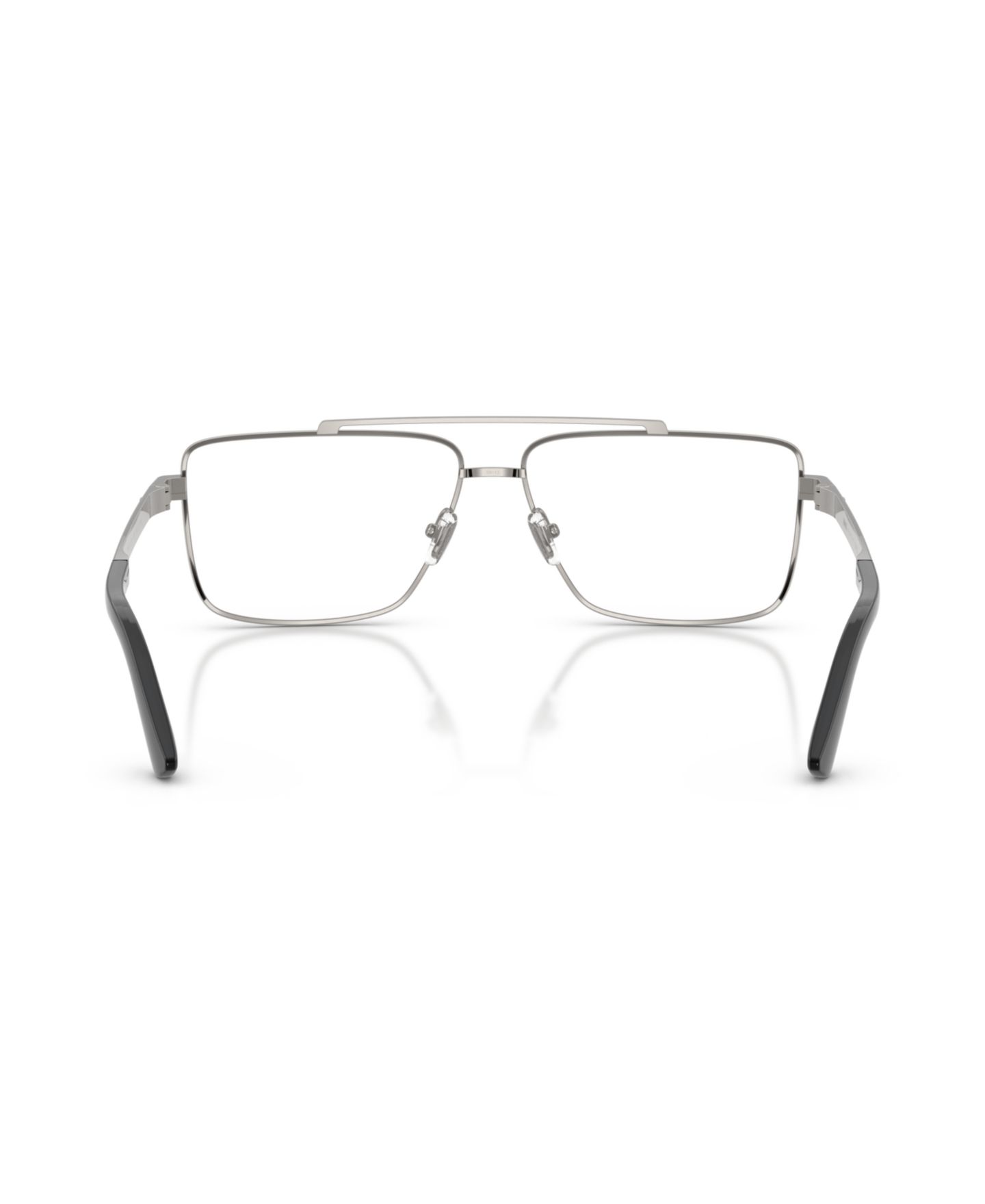 Мужские очки Versace Man Rectangle Metal VE1315 Eyeglasses, цвет: Графитовый металлик — фото 2