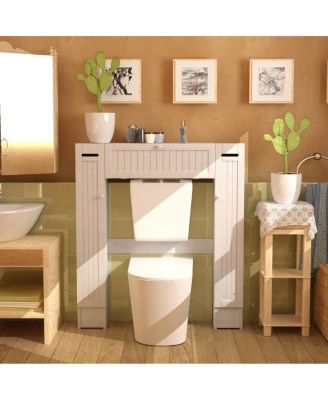 Wooden Over The bath fixture Bathroom Storage Cabinet Organizer