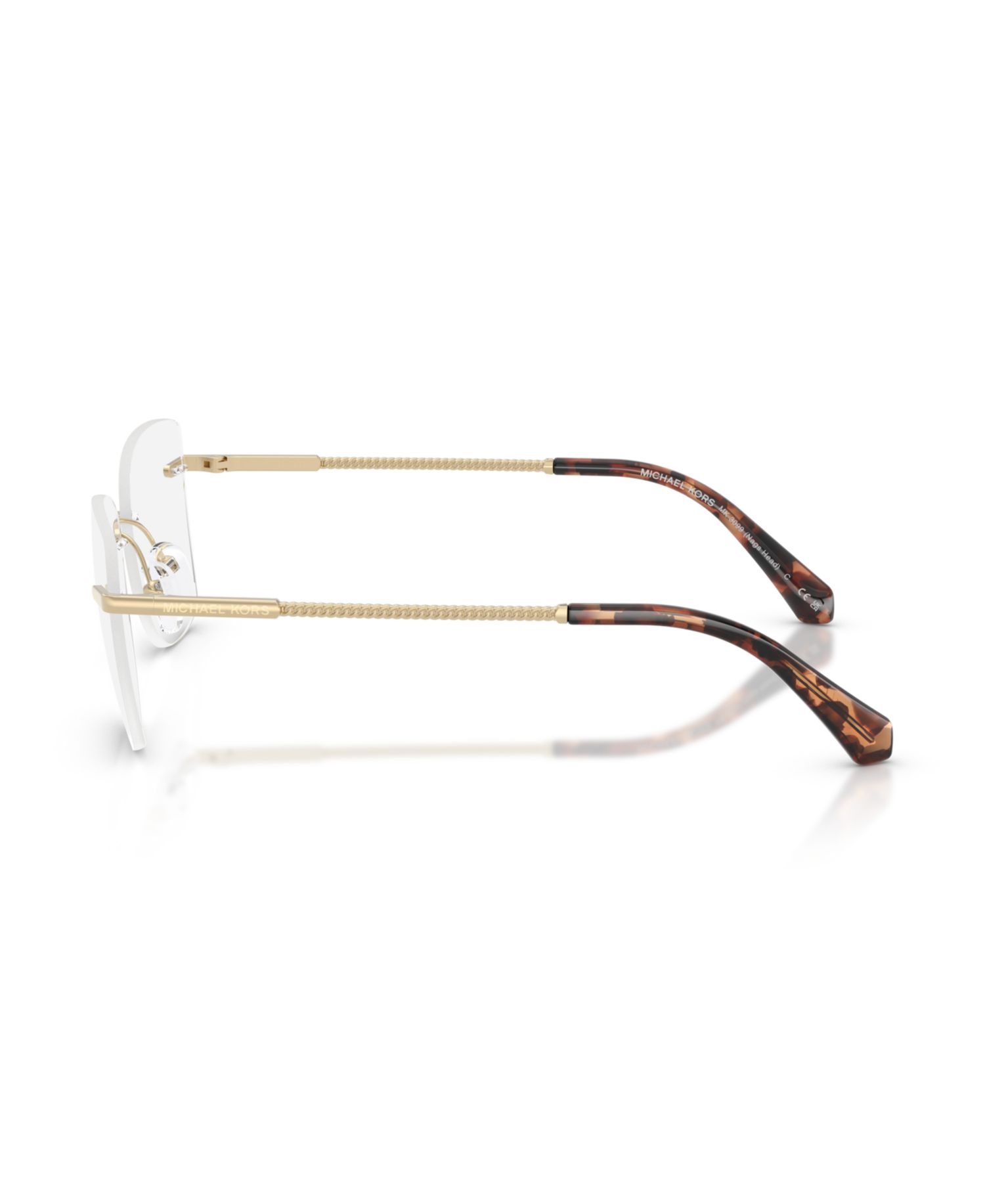 Woman Square Metal MK3099 Nags Head Eyeglasses
