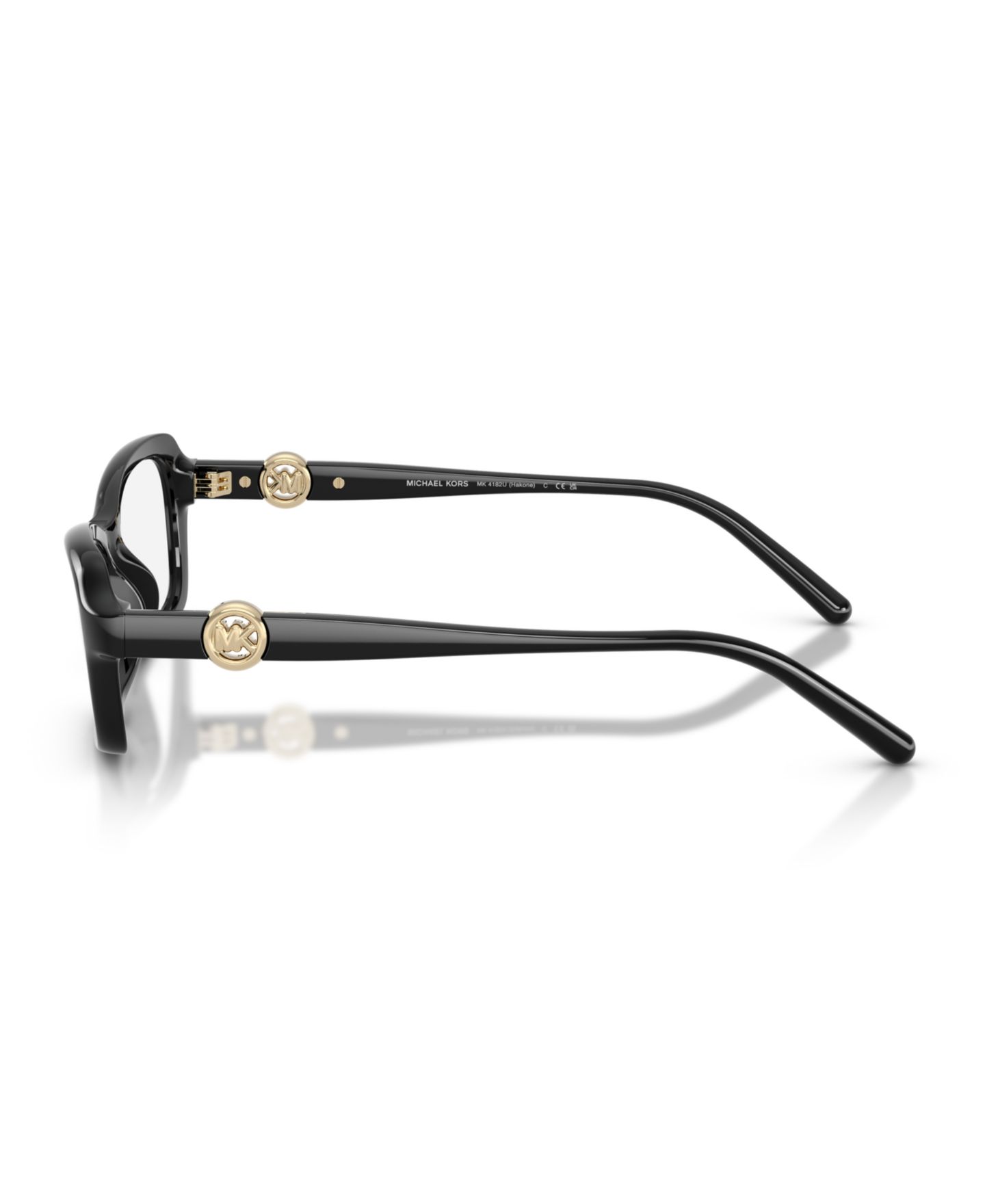 Женские очки Michael Kors Woman Round Plastic MK4182U Hakone Eyeglasses, цвет: Чёрный — фото 3