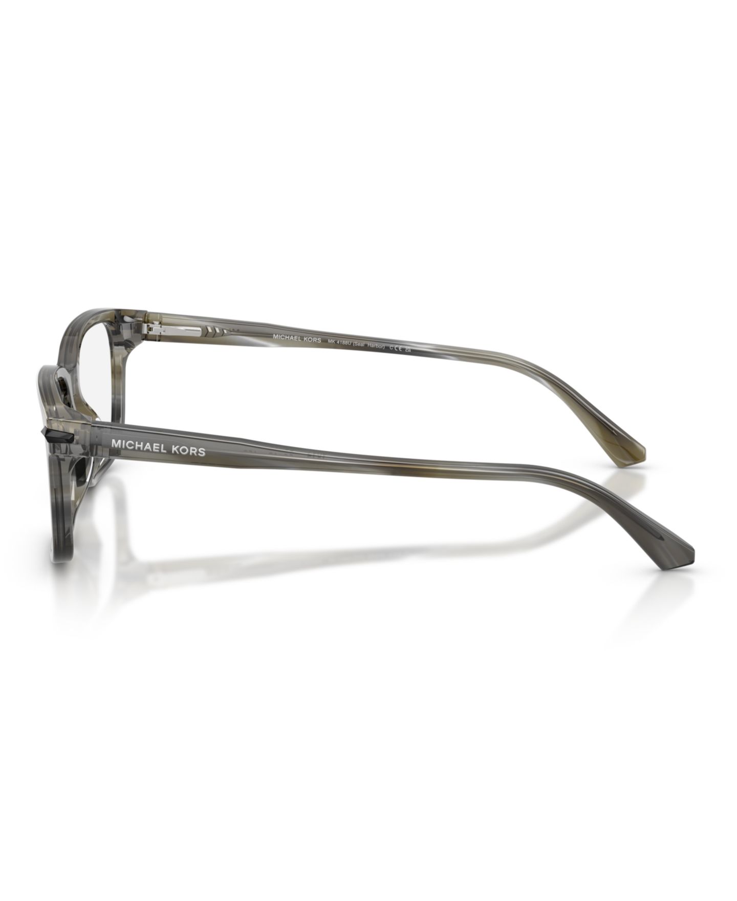 Мужские очки Michael Kors Man Square Plastic MK4188U Seal Harbor Eyeglasses, цвет: Угольный — фото 3