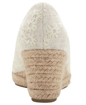 Women's Nuri Peep Toe Espadrille Wedge Pumps