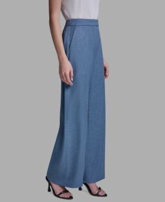 Women's High-Rise Denim Wide-Leg Pants