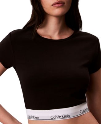 Women's Modern Short-Sleeve Cropped T-Shirt