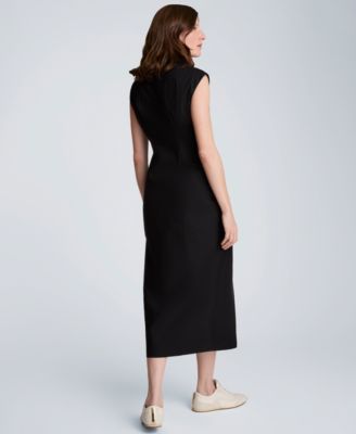Women's Collared Button-Front Dress