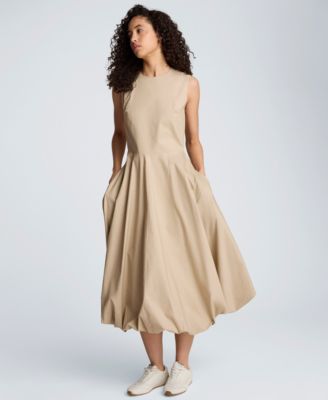 Women's Bubble Hem Midi Dress