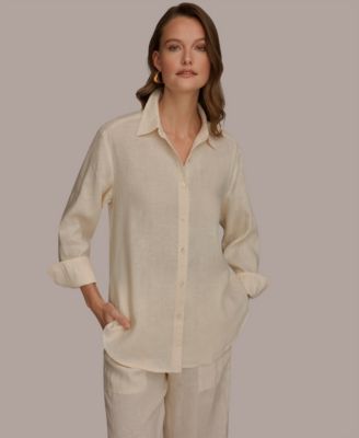 Women's Button-Down Linen Shirt