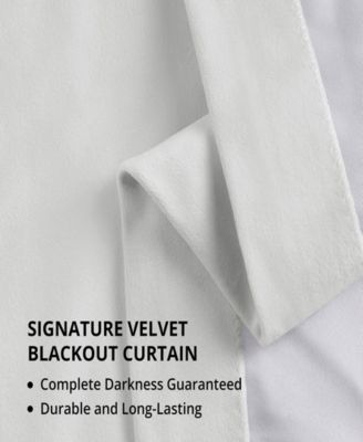 French Pleat Signature Velvet Blackout Curtain