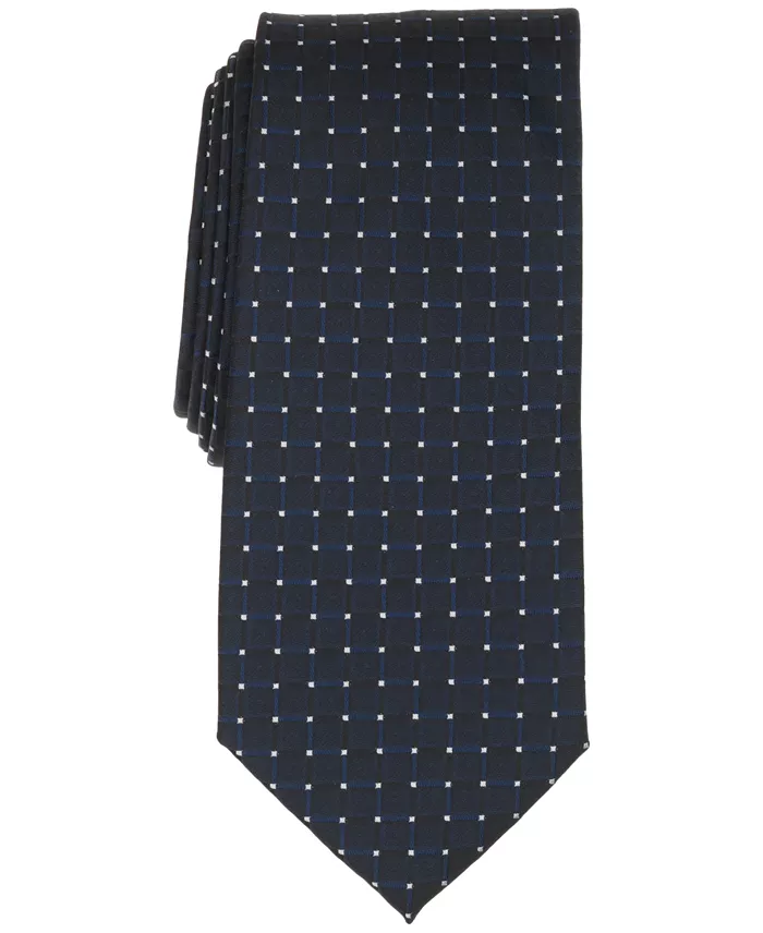 Men's Grid Pattern Tie
