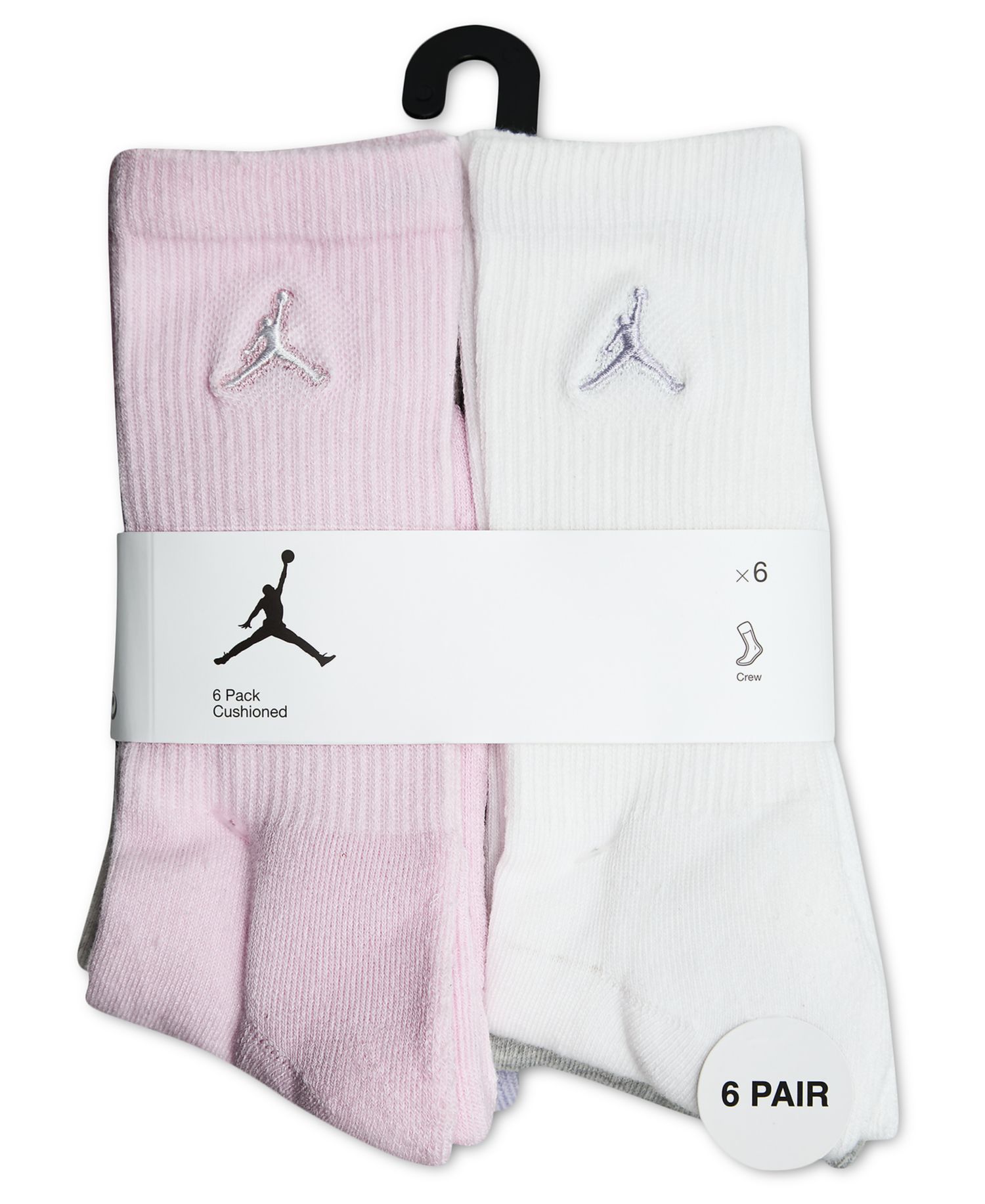 Everyday Essentials Big Kids 6-Pack Crew Socks