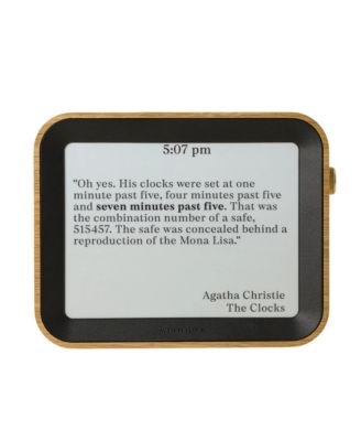 Literary Quote Digital Desk Clock, Large