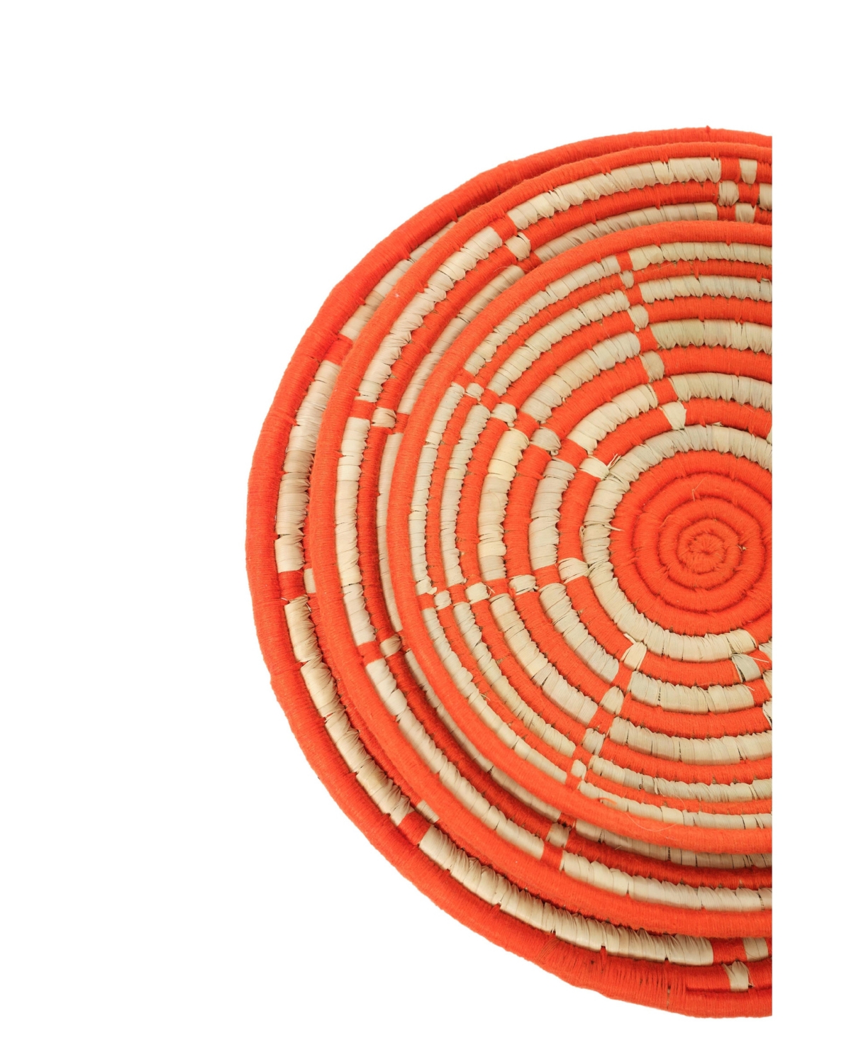 Wicker Village Sabai Grass Wall Basket Decor | Boho Hanging Wall Art