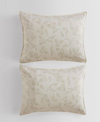 Leaves Washed Percale 3-Pc. Comforter Set, King