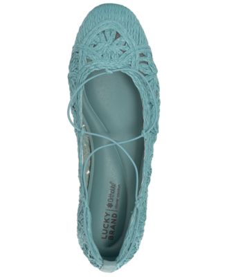 Women's Tennyr Laced Raffia Ballet Flats