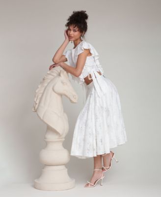 Women's Side Zippered Maxi Skirt