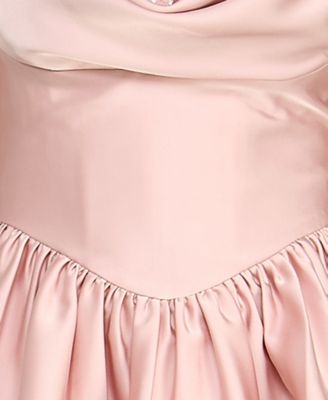 Juniors' Cowl Neck Short Dress