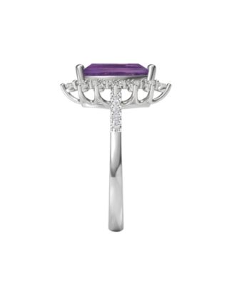 3-Pc. Amethyst (3 ct. t.w.) & Lab Grown White Sapphire (1-7/8 ct. t.w.) Ring, Earring & Necklace in Sterling Silver (also in Other Gemstones)