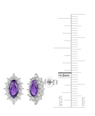3-Pc. Amethyst (3 ct. t.w.) & Lab Grown White Sapphire (1-7/8 ct. t.w.) Ring, Earring & Necklace in Sterling Silver (also in Other Gemstones)