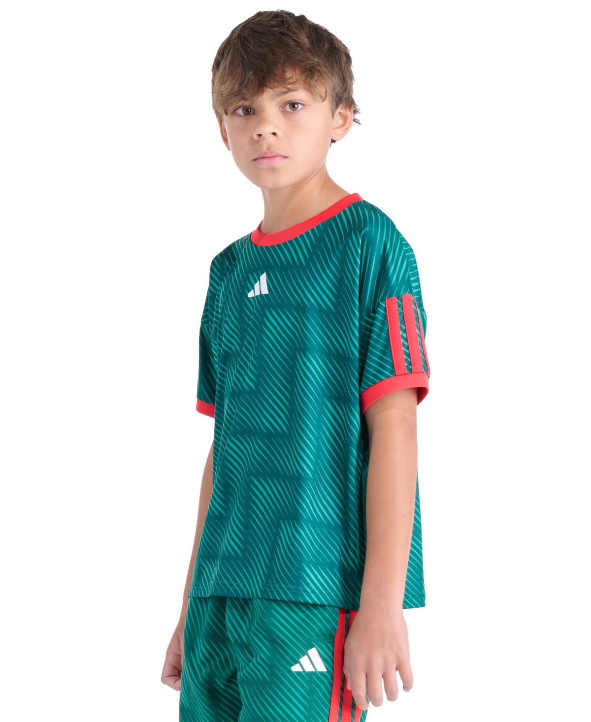 adidas Boys' 8-20 World Soccer Short-Sleeve T-Shirt