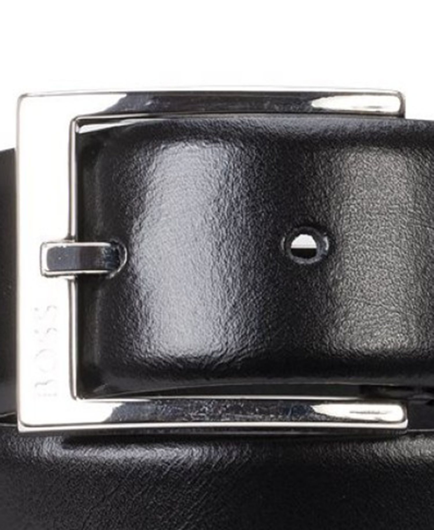 35MM Men's Silver-Tone Buckle Belt
