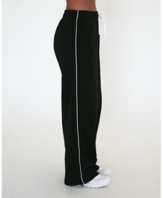 Women's Rugby Piping Relaxed Wide Leg Pant