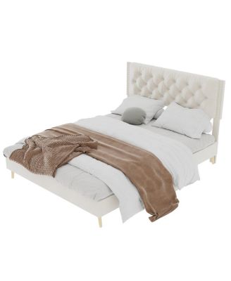  Velvet Upholstered Bed - Luxury & Comfort for Master Bedroom