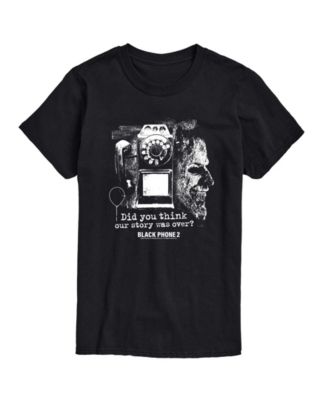 Men's Black Phone 2 Collage Short-Sleeve Graphic T-Shirt