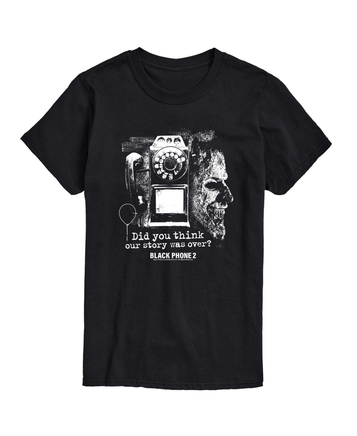 Airwaves Men's Black Phone 2 Collage Short-Sleeve Graphic T-Shirt - Black
