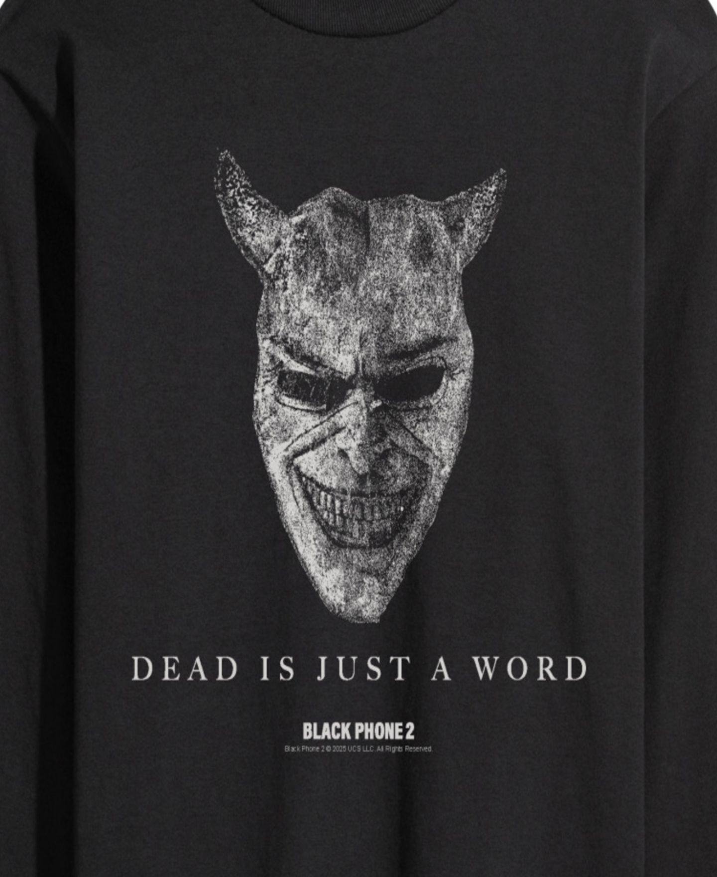 Мужская футболка AIRWAVES Black Phone 2 Dead Is Just A Word Long-Sleeve Graphic, цвет: Чёрный — фото 3