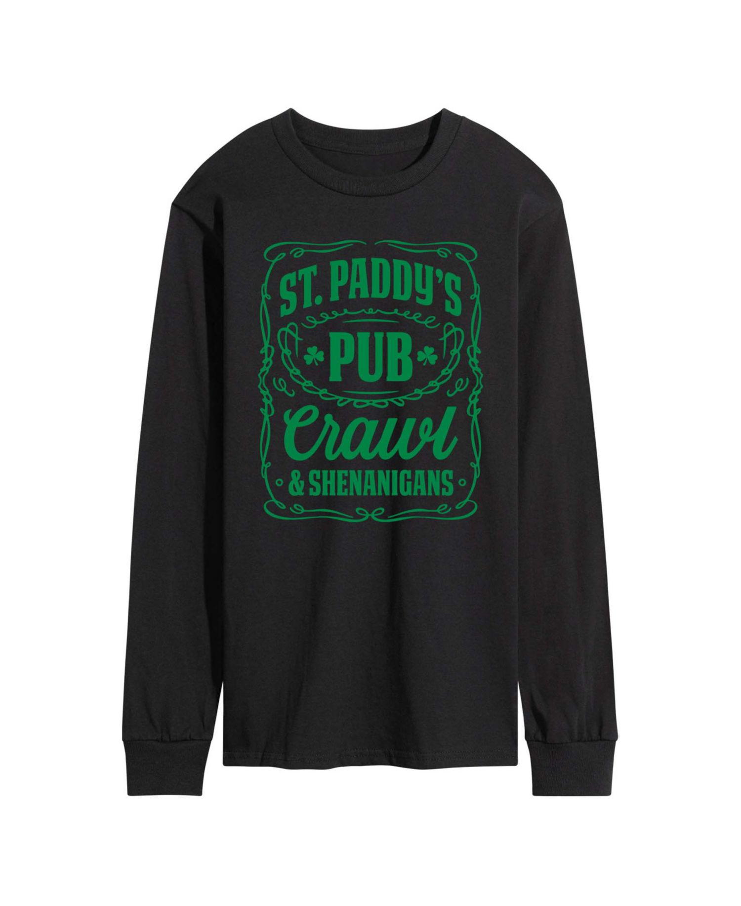 Men's Instant Message St. Paddy's Pub Crawl Long-Sleeve Graphic T-Shirt