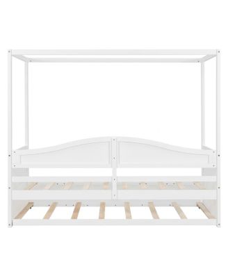  Twin Size Canopy Day Bed with twin size Trundle