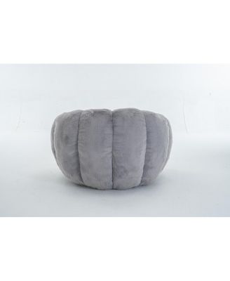 Adult Floral Bean Bag Chair, Ultra-Soft Faux Fur Sofa, Single-Seater