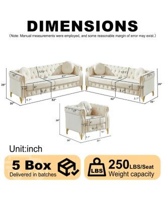 Velvet Copper Stud Detailing & Tufted Buttons Chesterfield sofa