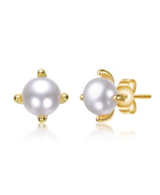 Dainty Sterling Silver 4MM Showpiece Solitaire Stud Earrings