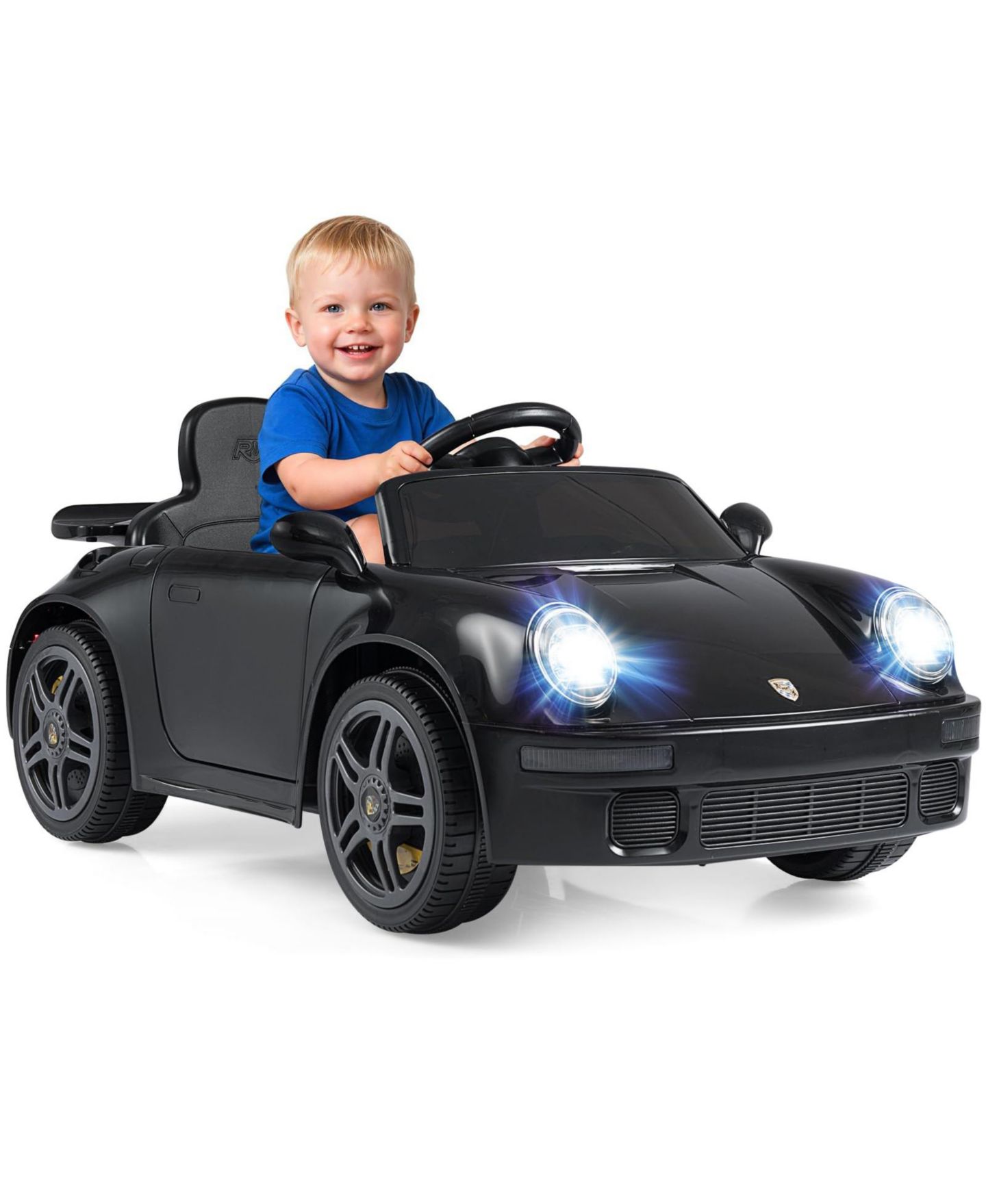 Детская игрушка Mecale 12V Electric Ruf Ctr Remote Control Ride-On Car, Ages 3+, цвет: Чёрный — фото 1