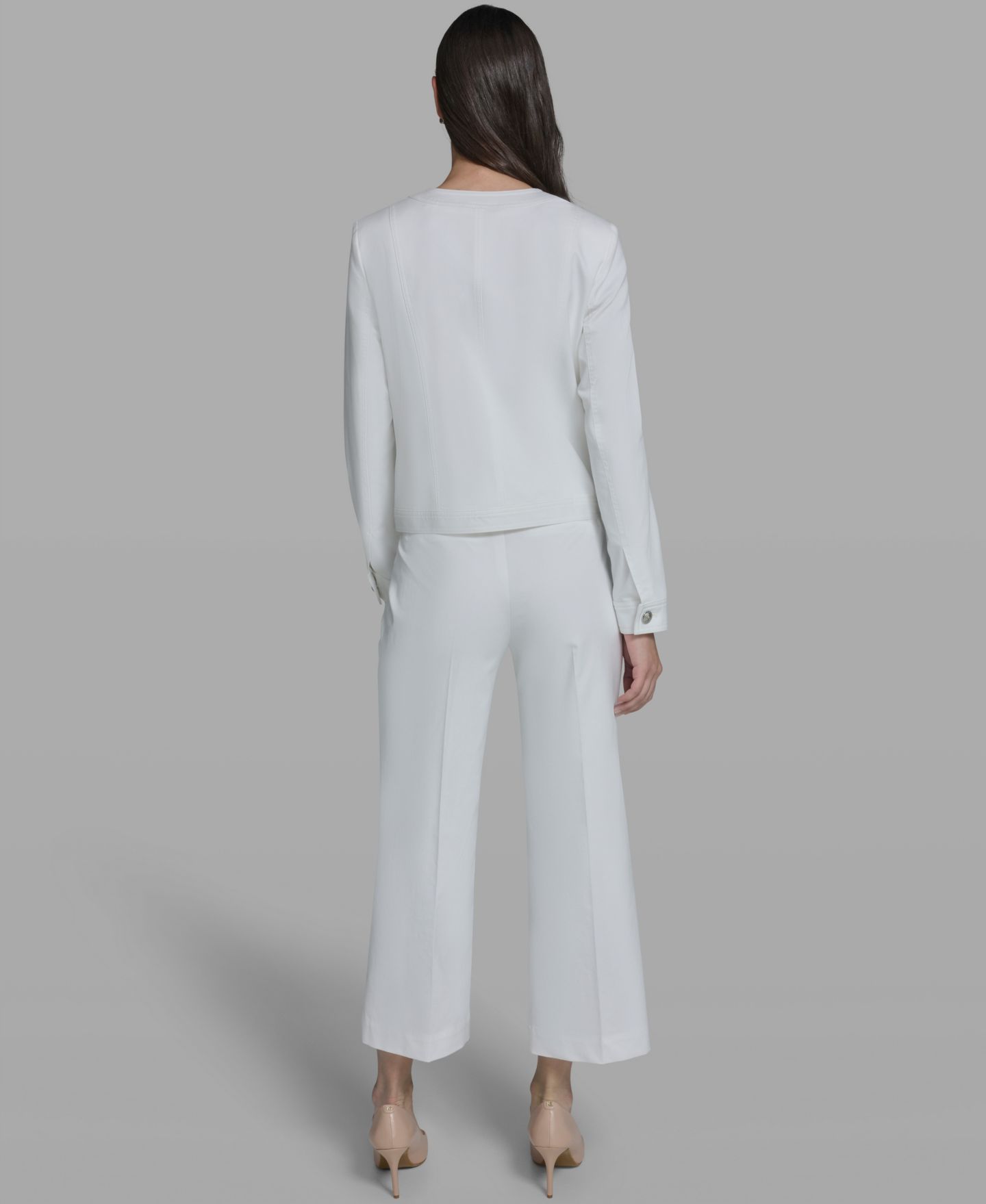 Женская куртка KARL LAGERFELD PARIS Bow Pocket, цвет: Мягкий белый — фото 5