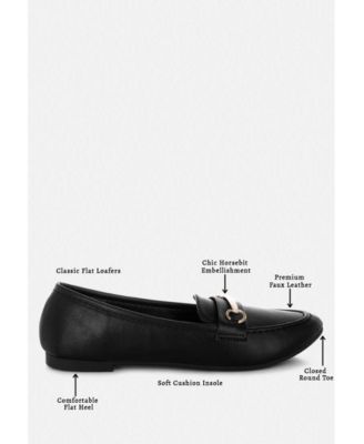 Women's Oliot Horsebit Detail Flat Loafers