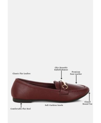 Women's Oliot Horsebit Detail Flat Loafers