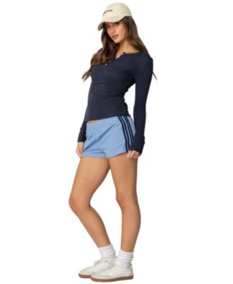 Women's Helaine Waffle Henley T Shirt