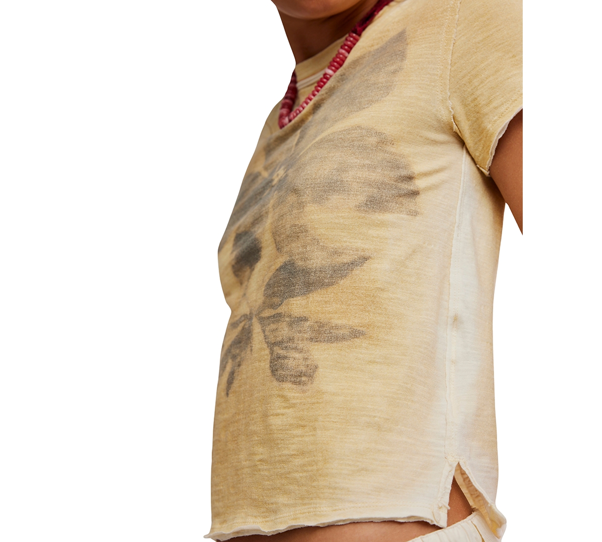 Free People Women's Wall Flower Crew Neck T-Shirt