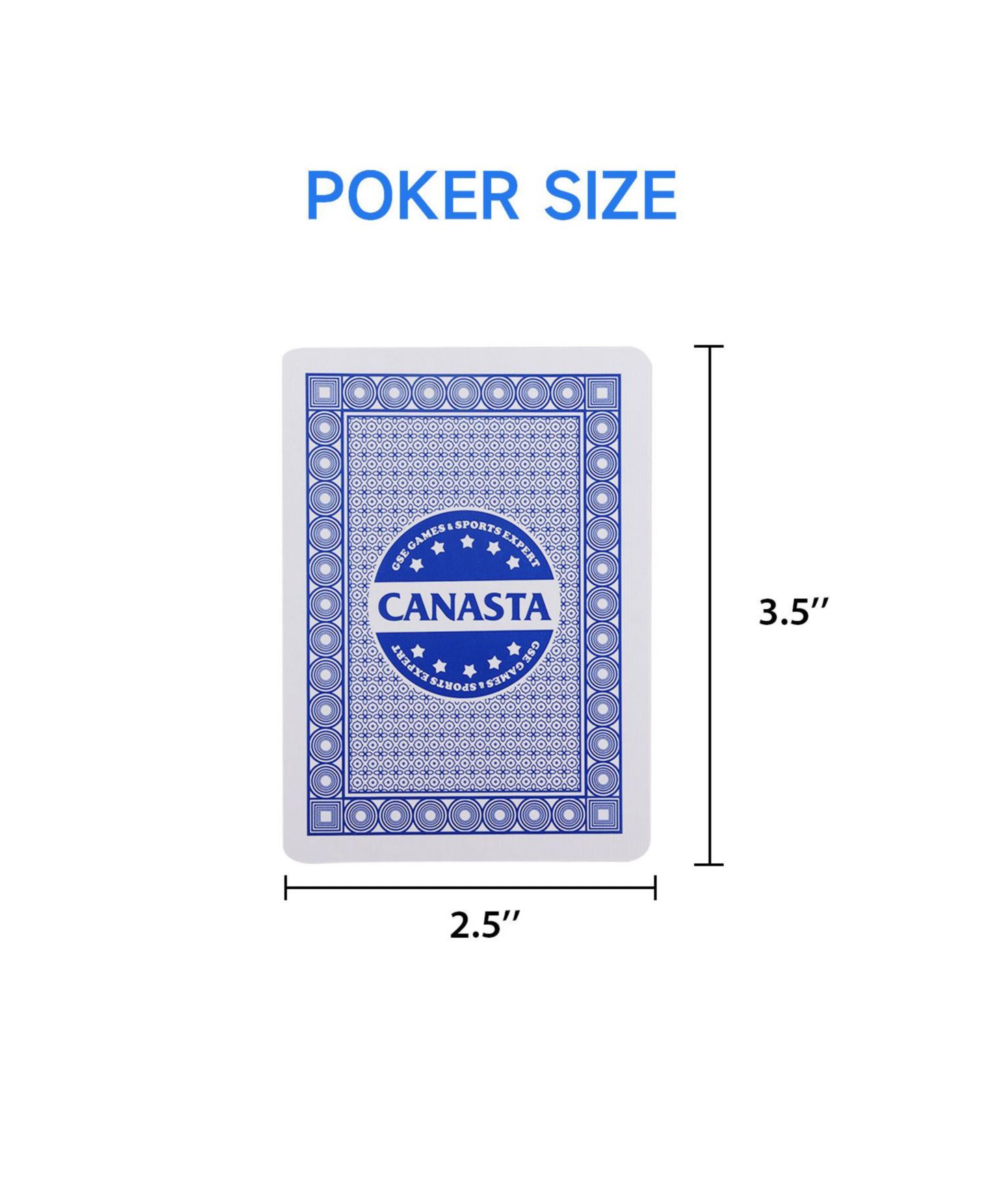 Детская карточная игра GSE Games & Sports Expert Canasta Bonanza 2-Deck Card Game, Ages 14+, цвет: Синий — фото 4