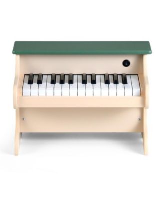 Wooden 25-Key Digital Piano Toy for Kids with Music Stand