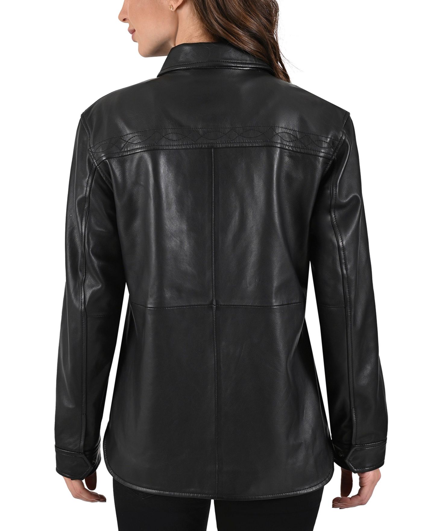 Женская куртка Frye Lamb Leather, цвет: Чёрный — фото 2