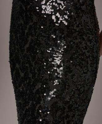 Women's Sequin Halter Neck Ball Gown