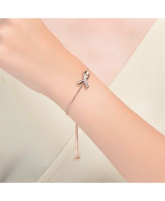 Stunning 18K Rose Gold Plated CZ Infinity Adjustable Bracelet