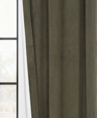 Hunter Green Grommet Signature Velvet Blackout Curtain
