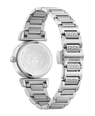 Women's Mini Vanity Silver Stainless Steel Bracelet Watch, 27mm